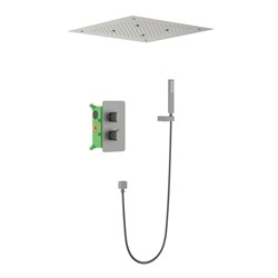 Душевая система скрытого монтажа с термостатом Timo Petruma SX-5029/18SM Черное золото 43356 - фото 237023