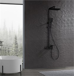 Душевая система Ganzer GZ07162-C черная матовая 43533 - фото 240418