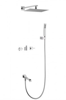 Душевая система скрытого монтажа Ganzer GZ01165 хром 43581 - фото 241296