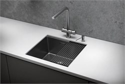 стальная кухонная мойка Granula KITCHEN SPACE KS-5045U сталь сатин 43637 - фото 242521