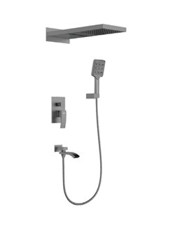 Душевая система скрытого монтажа GAPPO G7107-79 оружейная сталь 44005 - фото 247666