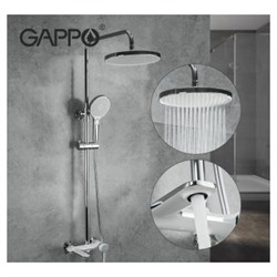 Душевая система GAPPO G2403-8 белый/хром 39867 - фото 248859