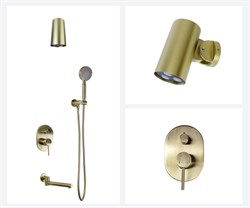 Душевая система скрытого монтажа Bronze de luxe SCANDI 14582-501BR  бронза 44157 - фото 250442