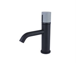Смеситель для раковины Bronze de luxe FOCUS 24601BG черный/серый гранит 44266 - фото 252189