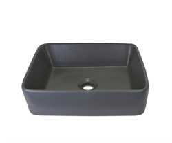 Раковина накладная Bronze de Luxe SCANDI 1010-GM (480х370х130) матовый серый 44286 - фото 252425