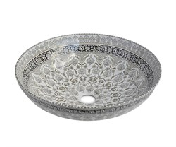 Раковина накладная Bronze de Luxe Marrakesh 1008G (405x405x125) серая 44288 - фото 252450