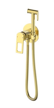 Гигиенический душ скрытого монтажа WONZON & WOGHAND FRAME WW- 88829010-BG Брашированное золото 44321 - фото 252630