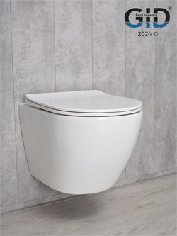 Безободковый подвесной унитаз микролифт дюропласт Gid Tr2198 44564 - фото 254904