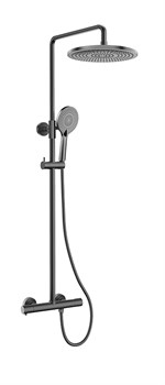 Душевая система с термостатом KAISER Serio 05577-15 оружейная сталь 44653