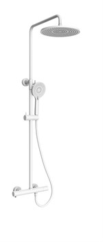 Душевая система с термостатом KAISER Serio 05577-4 белая матовая 44656