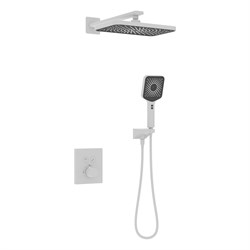 Душевая система скрытого монтажа  с термостатом KAISER Sano 08477-4 белая матовая 44665