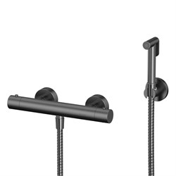 Гигиенический душ с термостатом настенный WHITECROSS Y SYSYBI3GM (оружейная сталь) 44692