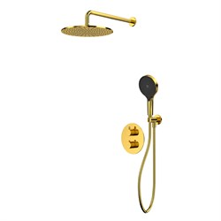 Душевая система с термостатом скрытого монтажа WHITECROSS Y YSET08TOPGL (золото) 44701