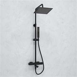 Душевая система с термостатом Wasserkraft Thermo A299.255.218.BM черная матовая 44806