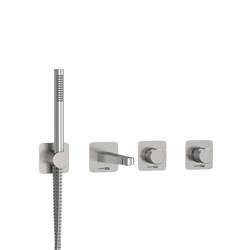 Смеситель скрытого монтажа для ванны с душем Wasserkraft Tauber A6451.296.298.275.100.276 никель 44819