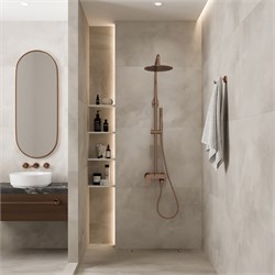 Душевая система со смесителем Wasserkraft Asphe A17301 Розовое золото 44889