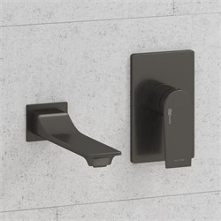 Смеситель для раковины скрытого монтажа WasserKraft Wiese A84563 оружейная сталь 44925