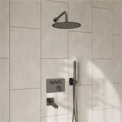 Душевая система скрытого монтажа с термостатом WasserKraft Thermo A4258.097.121.275.100.276.298 никель 44937