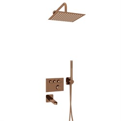 Душевая система скрытого монтажа с термостатом WasserKraft Thermo A7758.338.329.290.292.291.311 розовое золото 44938
