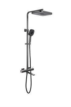 Душевая система с термостатом BesserKraft B.140.01GR графит 45009