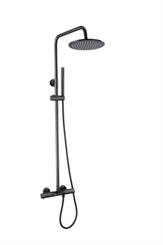 Душевая система с термостатом BesserKraft B.130.01GR графит 45012