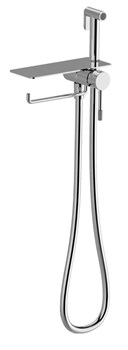 Гигиенический душ скрытого монтажа с полкой и держателем полотенца VIEIR V403052 хром 45086