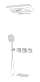 Душевая система скрытого монтажа Ganzer GZ12168-F белая матовая 45127
