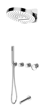 Душевая система скрытого монтажа Ganzer GZ19168 хром 45129