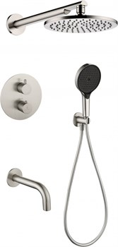 Душевая система скрытого монтажа с термостатом Grocenberg GB5091NK никель 45147