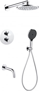 Душевая система скрытого монтажа с термостатом Grocenberg GB5091CR хром 45148