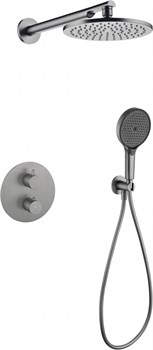 Душевая система скрытого монтажа с термостатом Grocenberg GB5093BG графит 45153