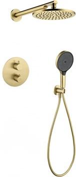 Душевая система скрытого монтажа с термостатом Grocenberg GB5093MG золото матовое 45155