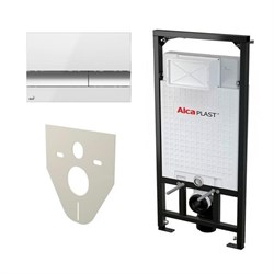 Инсталляция для унитаза AlcaPlast Sadromodul 4 в 1 A101/1200-4:1 SET 1720-1 с кнопкой A101/1200-4:1 SET 1720-1 - фото 76048