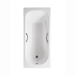 Чугунная ванна Roca Malibu 170х75 с отверстиями под ручки 2309G000R Испания 2309G000R - фото 88918