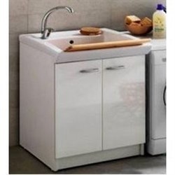 Постирочная раковина с тумбой Hatria SIXTY.PL  YXMC01+YXNW01 60х60 см YXMC01+YXNW01 - фото 89709