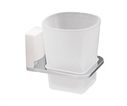 Стакан для зубных щеток стеклянный Wasserkraft LeineК-5028WHITE К-5028WHITE - фото 97592