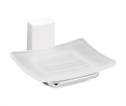 Мыльница стеклянная Wasserkraft LeineК-5029WHITE К-5029WHITE - фото 97743