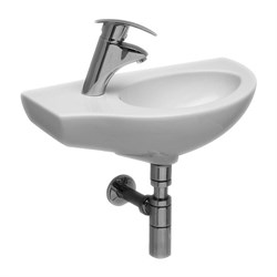 Угловая (подвесная) раковина Serel Friendly 6742 57см левая  6742 - фото 98527