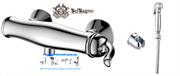 Гигиенический душ с настенным смесителем BELBAGNO TIFFANI TIF-ESDM-CRM хром TIF-ESDM-CRM
