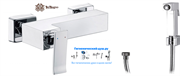 Гигиенический душ с настенным смесителем BELBAGNO TICINO TIC-ESDM-CRM хром TIC-ESDM-CRM