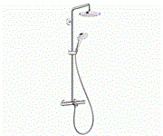 Душевая система с термостатом Hansgrohe Croma Select E 27352400 хром 27352400