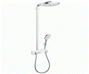 Душевая система с термостатом Hansgrohe Raindance Select 27127400 хром/белый 27127400