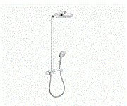 Душевая система с термостатом Hansgrohe Raindance Select 27126400 белый/хром 27126400