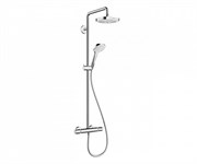 Душевая система с термостатом Hansgrohe Croma Select E 27257400 хром/белый 27257400