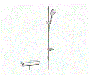 Душевая система с термостатом Hansgrohe Raindance Select 27039000 хром/белый 27039000