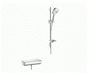 Душевая система с термостатом Hansgrohe Raindance Select 27038400 хром/белый 27038400