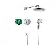 Душевая система скрытого монтажа с термостатом Hansgrohe Raindance Select S 27297000 хром