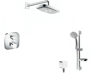 Душевая система скрытого монтажа с термостатом Hansgrohe Ecostat E 15708+27385 хром 15708+27385