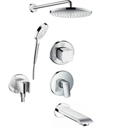 Душевая система скрытого монтажа Hansgrohe Logis  71606+27378 хром 71606+27378