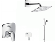 Душевая система скрытого монтажа Hansgrohe Logis 71405+ 2737 хром 14390